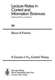 Tapa de A Course in H Control Theory