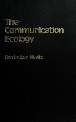 Tapa de The communication ecology