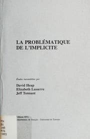 Tapa de La problematique de l'implicite