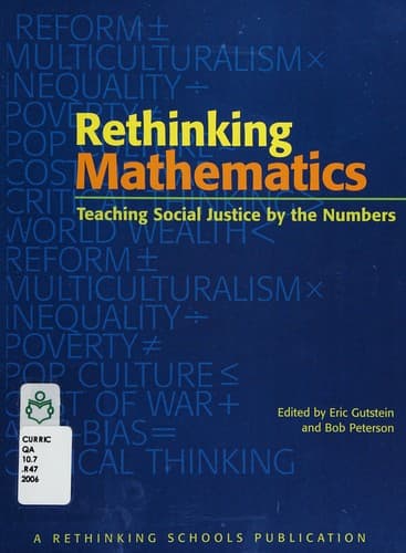 Tapa de Rethinking mathematics
