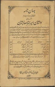 Tapa de Homān nāmah