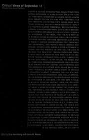 Tapa de Critical views of September 11