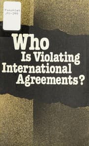 Tapa de Who is violating international agreements?