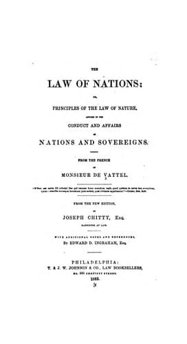 Tapa de The law of nations