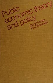 Tapa de Public economic theory and policy