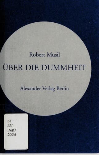 Tapa de Über die Dummheit