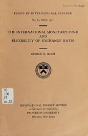 Tapa de The International Monetary Fund and flexibility of exchange rates
