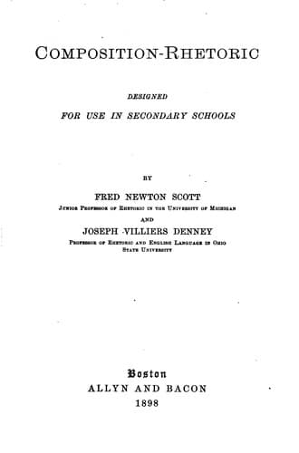 Tapa de Composition-rhetoric