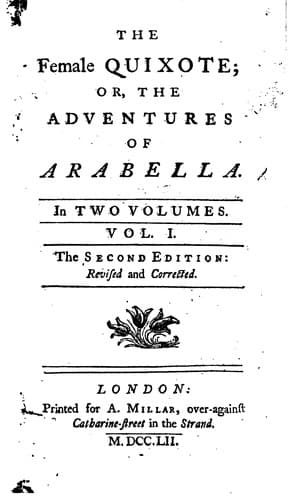 Tapa de The female Quixote