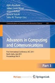 Tapa de Advances in Computing and Communications, Part III