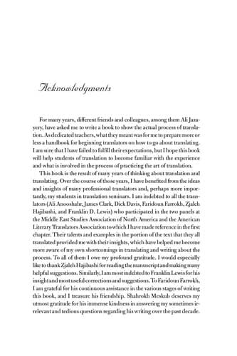 Tapa de Translating the garden