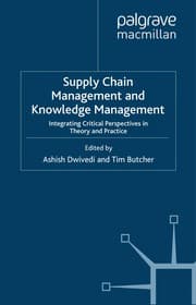 Tapa de Supply chain management and knowledge management