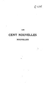 Tapa de Les Cent nouvelles nouvelles