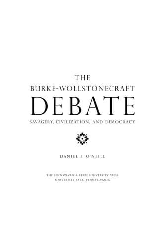 Tapa de The Burke-Wollstonecraft debate