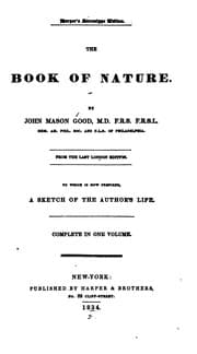 Tapa de The Book of Nature