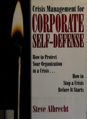 Tapa de Crisis management for corporate self-defense