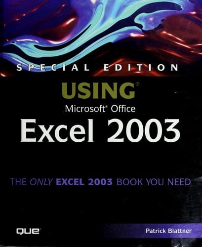 Tapa de Using Microsoft Office Excel 2003