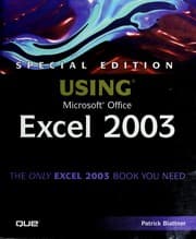 Tapa de Using Microsoft Office Excel 2003