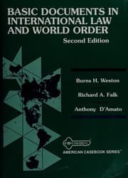 Tapa de Basic documents in international law and world order