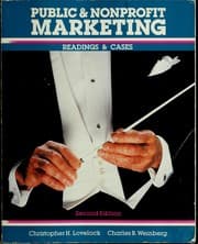 Tapa de Public and Nonprofit Marketing