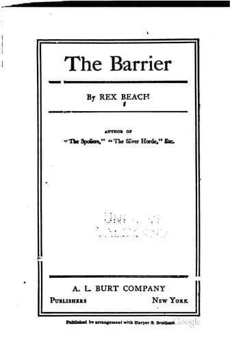Tapa de The Barrier: A Novel