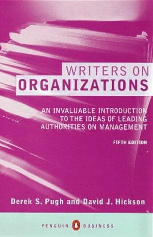 Tapa de Writers on organizations