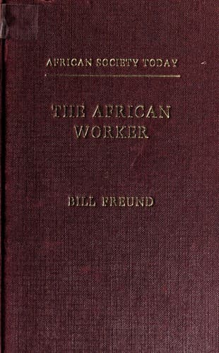 Tapa de The African worker