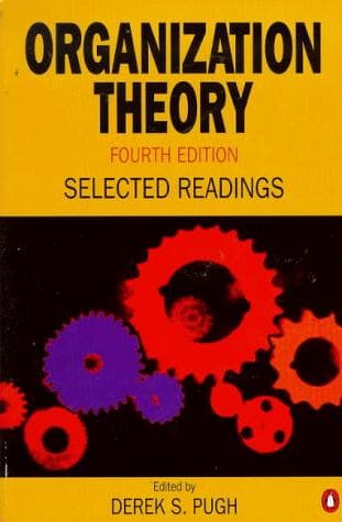 Tapa de Organization theory