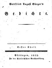 Tapa de Gottfried August Bürger's sämmtliche Werke: Mit dem sauber in Stahl ..