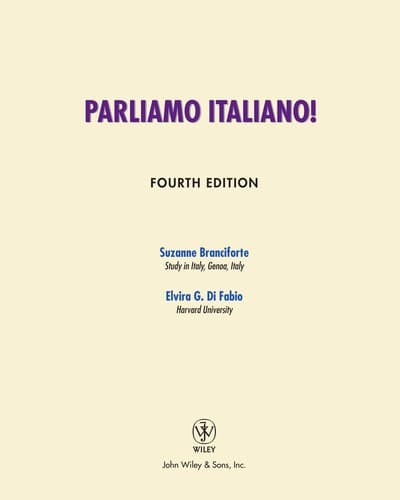 Tapa de Parliamo italiano!