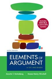 Tapa de Elements of Argument with 2009 MLA and 2010 APA Updates