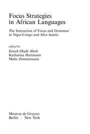 Tapa de Focus strategies in African languages