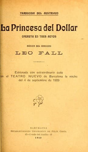 Tapa de La princesa del dollar