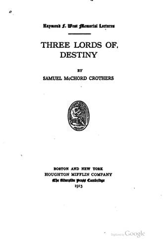Tapa de Three lords of destiny