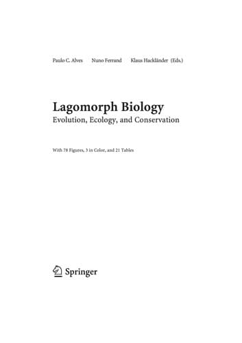 Tapa de Lagomorph biology