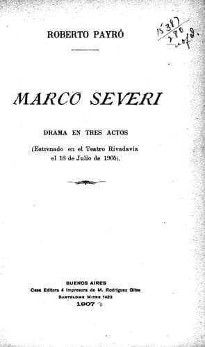 Tapa de Marco Severi