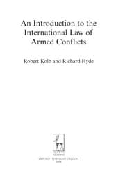 Tapa de An introduction to the international law of armed conflicts