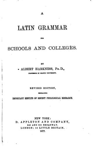 Tapa de Latin Grammar