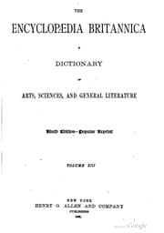 Tapa de The Encyclopaedia Britannica 1875