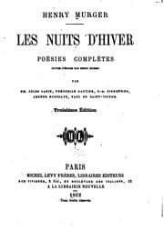 Tapa de Les nuits d'hiver: poésies complètes