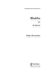 Tapa de Bhabha for architects