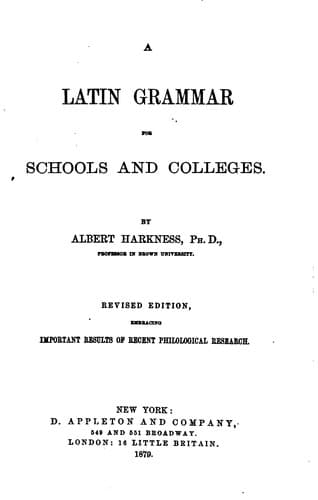 Tapa de Latin Grammar