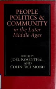 Tapa de People, politics, and community in the later Middle Ages