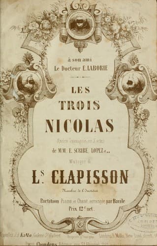 Tapa de Les trois Nicolas