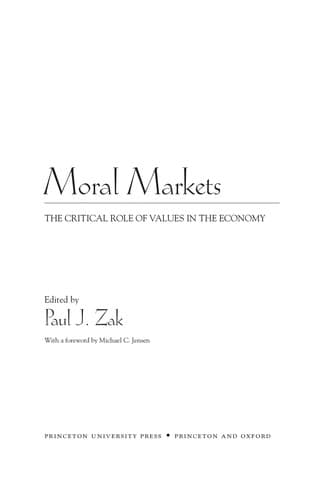 Tapa de Moral markets