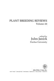 Tapa de Plant breeding reviews