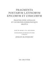 Tapa de Fragmenta poetarum Latinorum epicorum et lyricorum