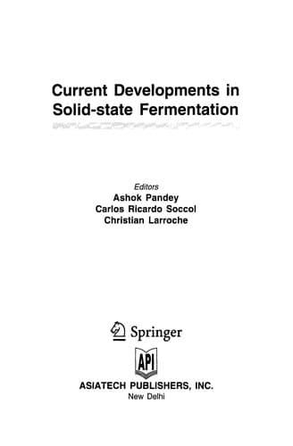 Tapa de Current developments in solid-state fermentation