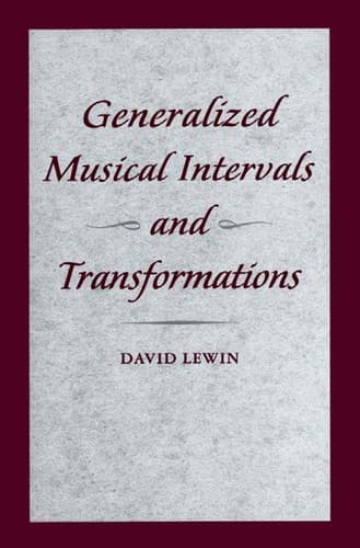 Tapa de Generalized musical intervals and transformations