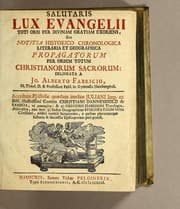Tapa de Salutarius lux evangelii toti orbi per divinam gratiam exoriens